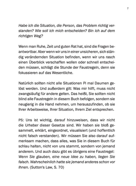 FAUSTREGELN - Short explanations for complicated situations