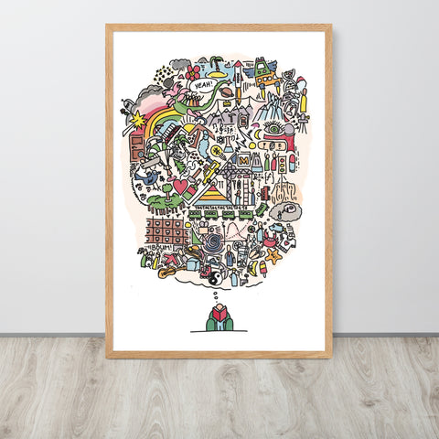 Gerahmtes Poster «Read a book!»