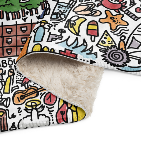 «BUCHDECKE», Sherpa-Decke