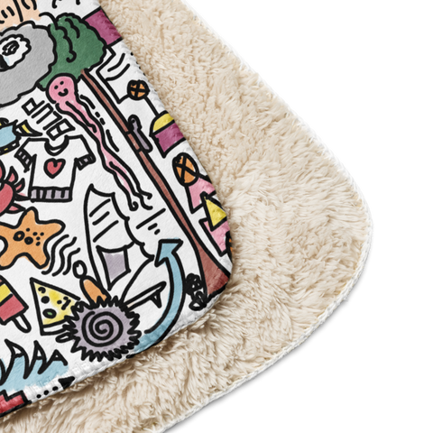 «BUCHDECKE», Sherpa-Decke