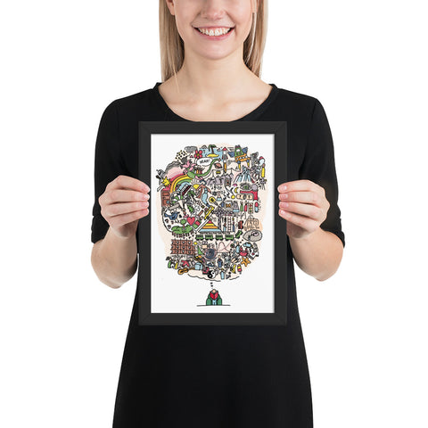 Gerahmtes Poster «Read a book!»