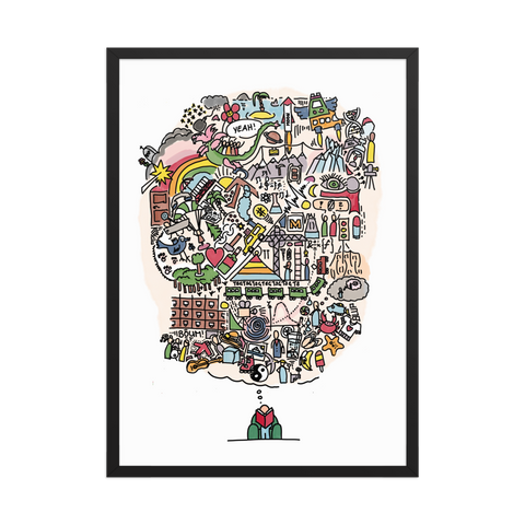 Gerahmtes Poster «Read a book!»