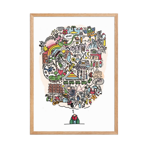 Gerahmtes Poster «Read a book!»