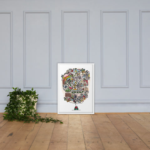 Gerahmtes Poster «Read a book!»